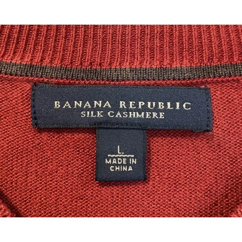 Banana Republic Silk Cashmere Sweater Mens Size‎ Large (1933)